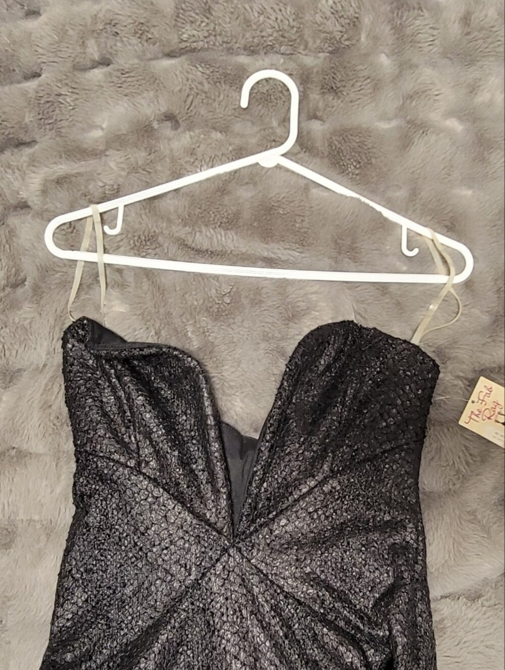 Strapless Black Cocktail Dress